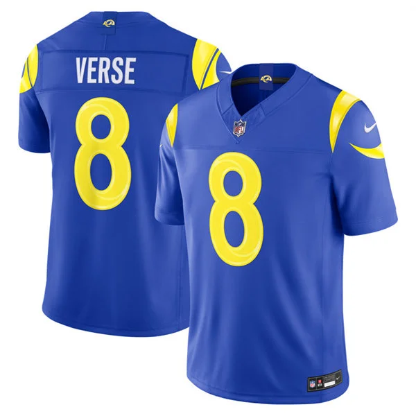 Mens Los Angeles Rams #8 Jared Verse Nike 2026 Royal Vapor F.U.S.E. Limited Jersey