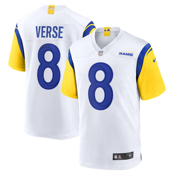 Mens Los Angeles Rams #8 Jared Verse Nike 2026 White Vapor F.U.S.E. Limited Jersey