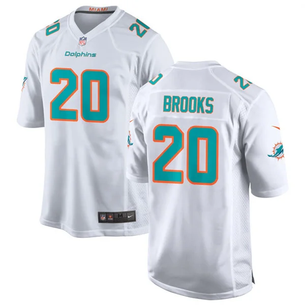 Mens Miami Dolphins #20 Jordyn Brooks Nike Home White F.U.S.E. Vapor Limited Jersey