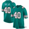 Mens Miami Dolphins #40 Willie Gay Jr. Nike Aqua Alternate F.U.S.E. Vapor Limited Jersey