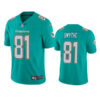 Mens Miami Dolphins #81 Durham Smythe Nike Aqua Vapor Limited Player Jersey