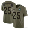 Mens Miami Dolphins#25 Tyrel Dodson Nike 2025 Salute to Service Retired Limited Jersey - Olive