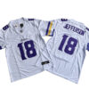 Men's Minnesota Vikings #18 Justin Jefferson Nike White 2023 F.U.S.E. Vapor Limited Jersey