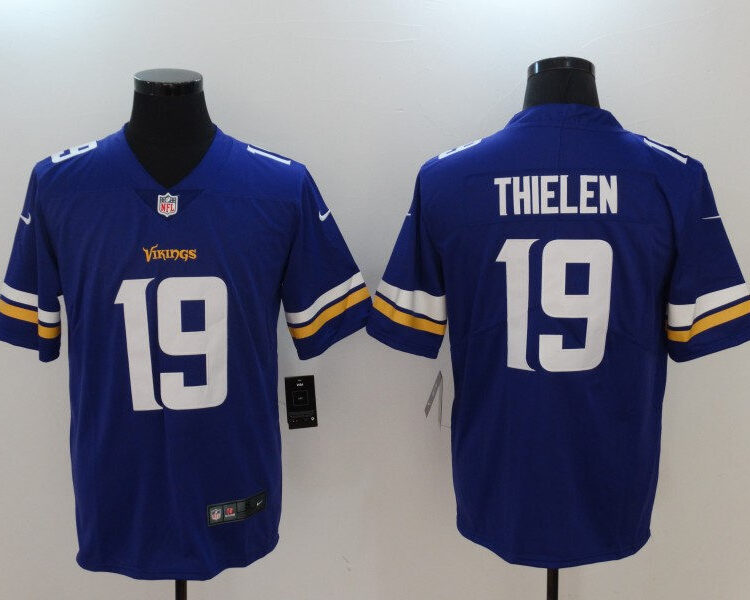 Men's Minnesota Vikings #19 Adam Thielen Nike Purple Vapor Untouchable Limited JerseyJersey
