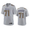 Men's Minnesota Vikings #71 Christian Darrisaw Gray Atmosphere Fashion Game Jersey
