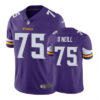 Men's Minnesota Vikings #75 Brian O'neill Nike Purple Vapor Untouchable Limited Player Jersey
