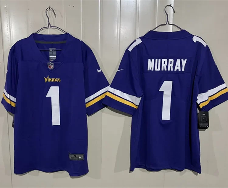 Men's Minnesota Vikings #1 Kyler Murray Nike Purple F.U.S.E. Vapor Limited Jersey