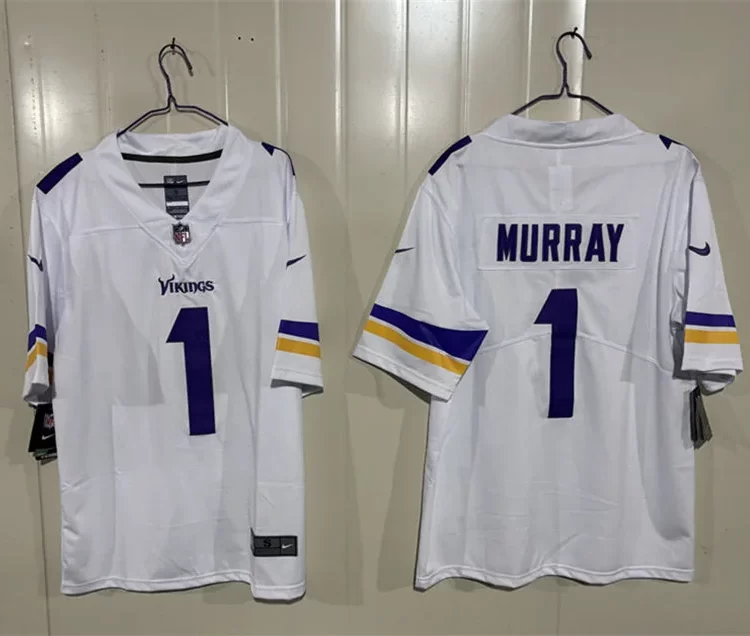 Men's Minnesota Vikings #1 Kyler Murray Nike White F.U.S.E. Vapor Limited Jersey