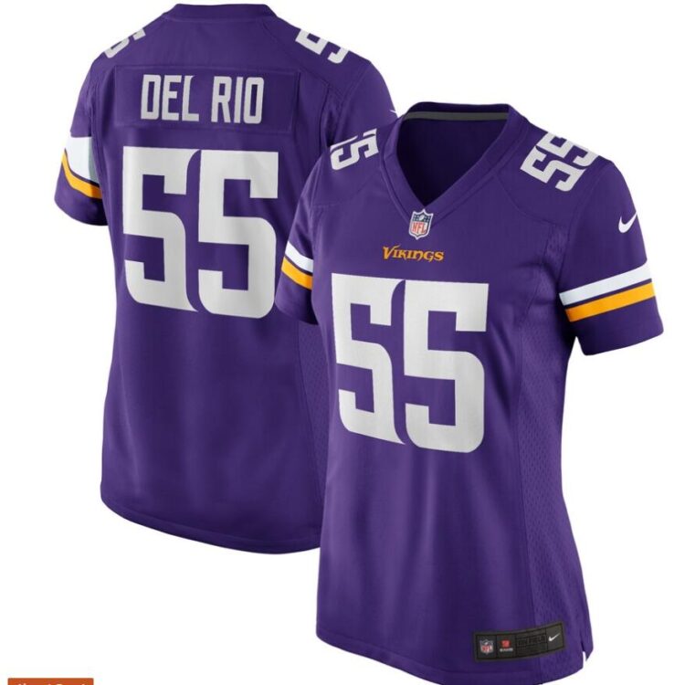Men's Minnesota Vikings Retired Player #55 Jack Del Rio Nike Purple Vapor Untouchable Limited Jersey