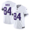 Men's Minnesota Vikings Retired Player #84 Randy Moss Nike White Alternate Vapor F.U.S.E. Winter Warrior Limited Jersey