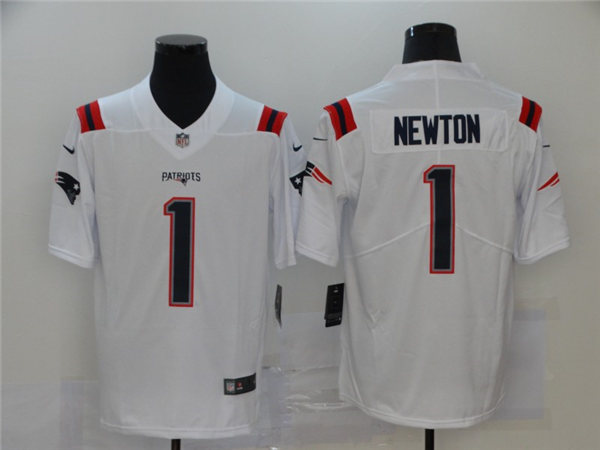 Men's New England Patriots #1 Cam Newton White Nike Color Rush Legend Player Limited Jersey