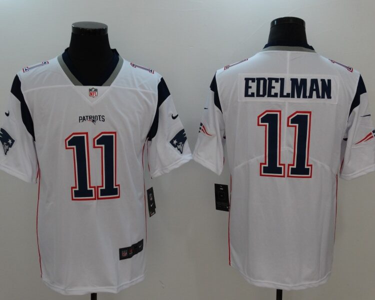 Men's New England Patriots #11 Julian Edelman White Nike Vapor Untouchable Limited Jersey