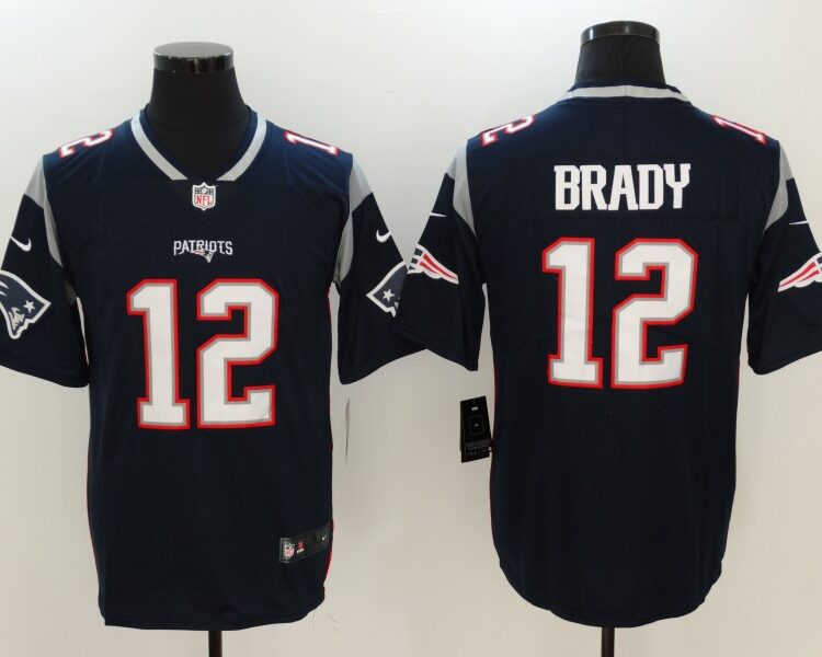 Men's New England Patriots #12 Tom Brady Navy Nike Vapor Untouchable Limited Jersey