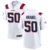 Mens New England Patriots #50 Mike Vrabel Nike White Vapor F.U.S.E. Limited Jersey