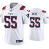 Mens New England Patriots #55 Josh Uche Nike White Vapor Untouchable Limited Jersey