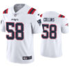 Mens New England Patriots #58 Jamie Collins Nike White Vapor Untouchable Limited Jersey