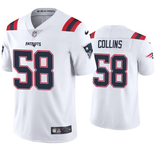 Mens New England Patriots #58 Jamie Collins Nike White Vapor Untouchable Limited Jersey