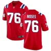 Mens New England Patriots #76 Morgan Moses Nike Red Alternate Vapor F.U.S.E. Limited Jersey