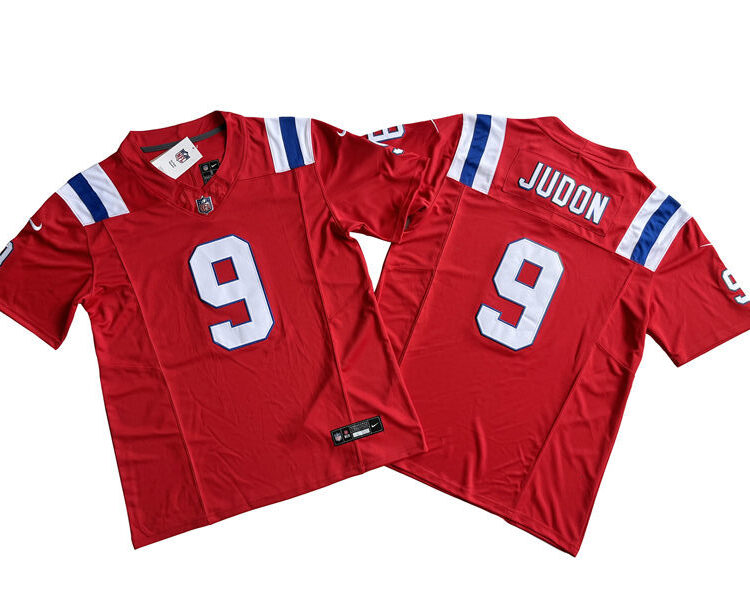 Mens New England Patriots #9 Matthew Judon  Nike Red 2023 F.U.S.E. Vapor Limited Jersey