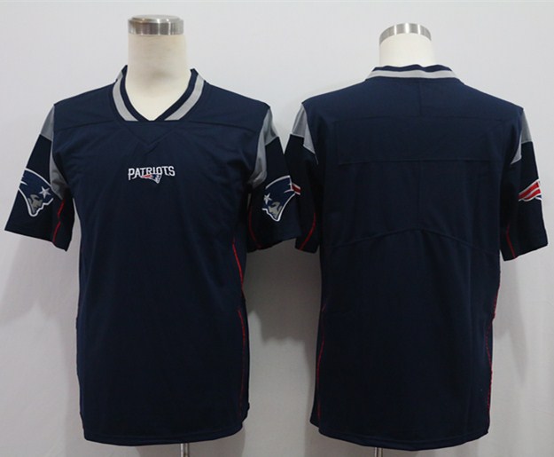 Men's New England Patriots Blank Navy Nike Vapor Untouchable Limited Team Jersey
