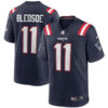 Mens New England Patriots Retired Player #11 Drew Bledsoe  Navy Nike Color Rush Vapor Player Limited Jersey