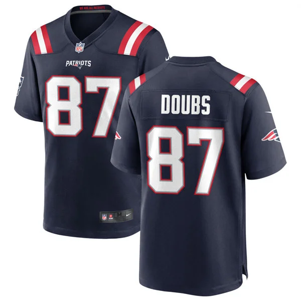 Mens New England Patriots #87 Romeo Doubs  Nike Navy Vapor F.U.S.E. Limited Jersey