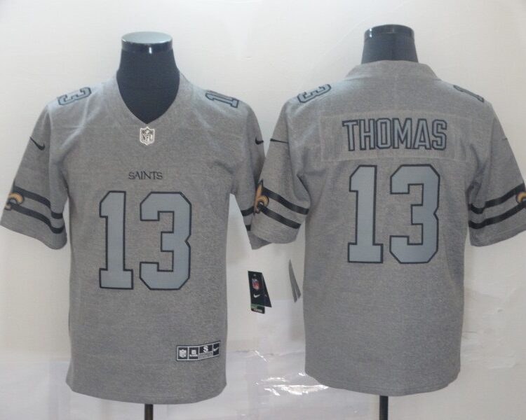 Men's New Orleans Saints #13 Michael Thomas Nike Silver Inverted Legend Jersey