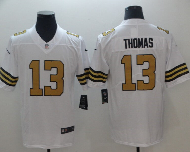 Men's New Orleans Saints #13 Michael Thomas White Vapor Untouchable Color Rush Limited Player Jersey