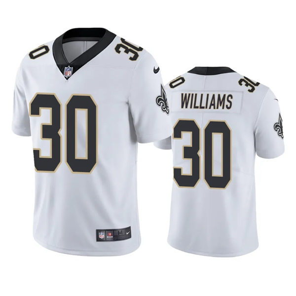 Men's New Orleans Saints #30 Jamaal Williams Nike White Vapor Untouchable Limited Jersey