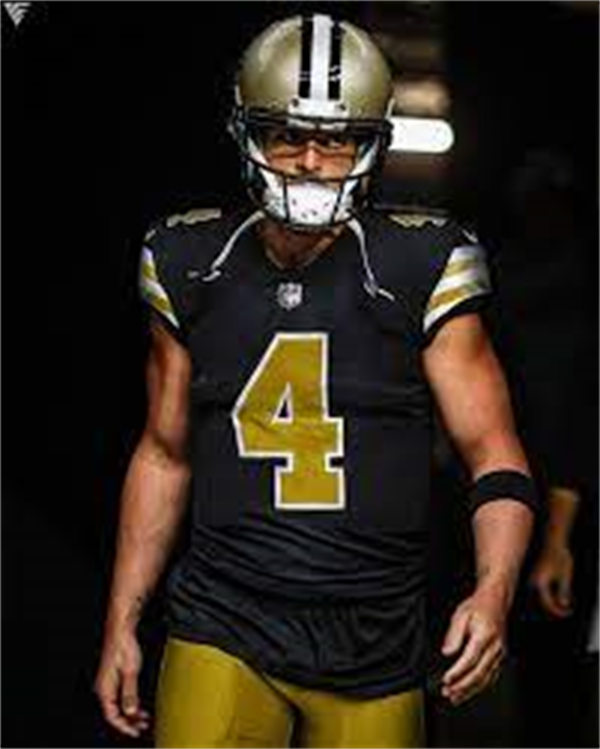Men's New Orleans Saints #4 Derek Carr Nike Black Alternate Limited Player Jersey