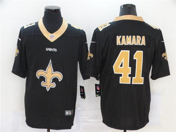 Men's New Orleans Saints #41 Alvin Kamara  Black Nike Team Icon Jersey