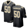 Mens New Orleans Saints #50 Khalen Saunders Nike Black Vapor F.U.S.E Limited Jersey