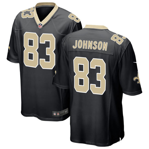 Mens New Orleans Saints #83 Juwan Johnson Nike Black Vapor F.U.S.E Limited Jersey