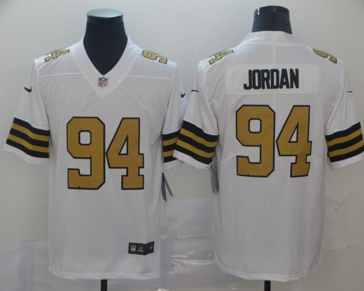 Men's New Orleans Saints #94 Cameron Jordan Nike White Color Rush Legend Player Jersey