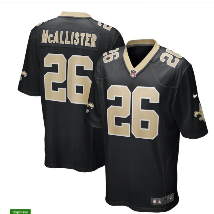 Mens New Orleans Saints Retired Player #26 Deuce McAllister Nike Black Vapor Untouchable Limited Jersey
