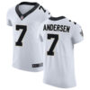 Mens New Orleans Saints Retired Player #7 Morten Andersen Nike White Vapor Untouchable Limited Jersey