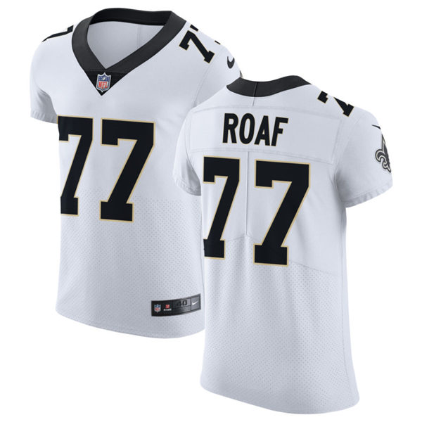 Mens New Orleans Saints Retired Player #77 Willie Roaf Nike White Vapor Untouchable Limited Jersey