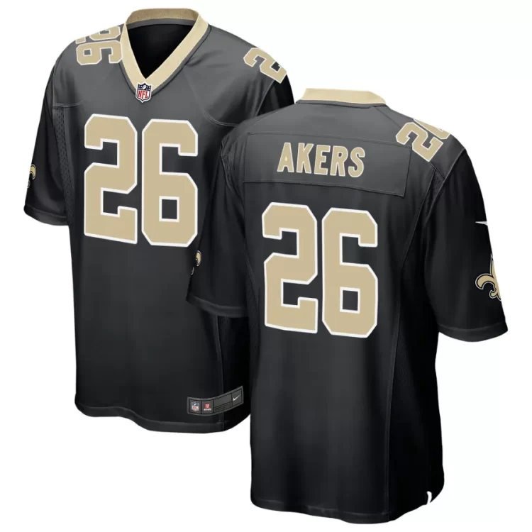 Mens New Orleans Saints #26 Cam Akers Nike Black Vapor F.U.S.E Limited Jersey
