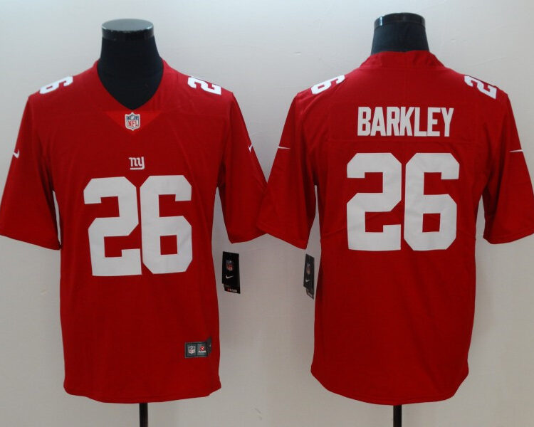 Men's New York Giants #26 Saquon Barkley Nike Red Vapor Untouchable Football Jersey