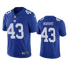 Men's New York Giants #43 Darrian Beavers Nike Royal Team Color Vapor Untouchable Limited Jersey