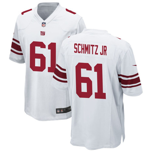 Men's New York Giants #61 John Michael Schmitz Nike White Vapor Untouchable Limited Jersey