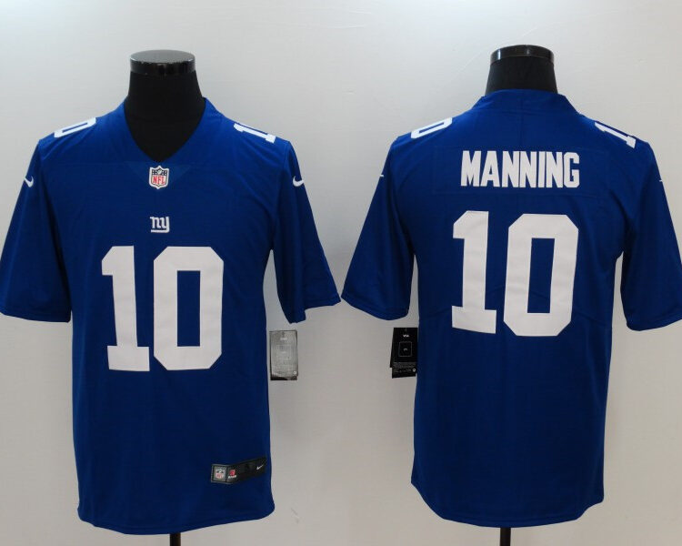 Men's New York Giants Retired Player #10 Eli Manning Nike Royal Team Color Vapor Untouchable Limited Jersey