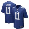 Mens New York Giants Retired Player #11 Phil Simms Nike Royal Team Color Vapor Untouchable Limited Jersey
