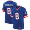 Men's New York Giants #8 Jevon Holland Nike Royal Classic Limited Jersey
