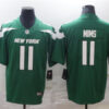 Men's New York Jets #11 Denzel Mims Green Nike NFL Vapor Limited Jersey