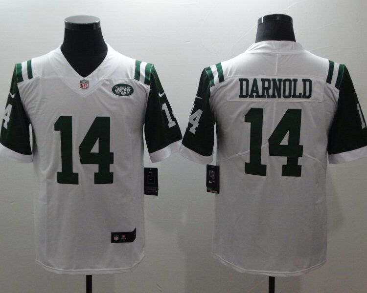 Men's New York Jets #14 Sam Darnold Nike Previous White NFL Vapor Limited Jersey