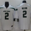 Men's New York Jets #2 Zach Wilson Nike White NFL Vapor Limited Jersey