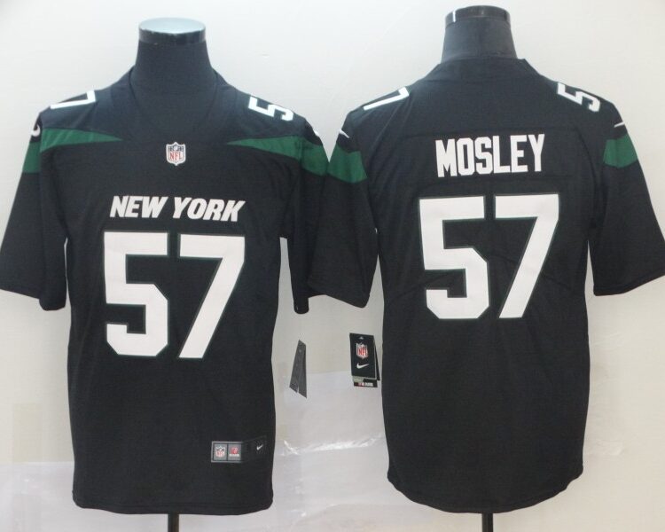 Men's New York Jets #57 C. J. Mosley  Black Nike NFL Vapor Limited Jersey