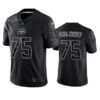 Mens New York Jets #75 Alijah Vera-Tucker 2022 Black Rflctv Limited Jersey