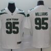 Men's New York Jets #95 Quinnen Williams Nike White NFL Vapor Limited Jersey